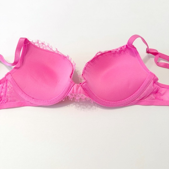 Victoria’s Secret hot pink lace dream angels push-up bra - Picture 3 of 4